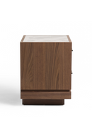 2-Drawer Walnut Nightstand | OROA Modern Bailey | Oroatrade.com