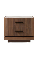 2-Drawer Walnut Nightstand | OROA Modern Bailey | Oroatrade.com