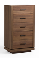 5-Drawer Walnut Chest | OROA Modern Bailey | Oroatrade.com