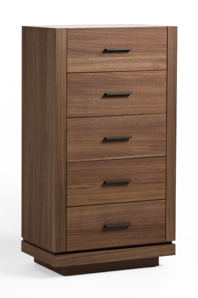 5-Drawer Walnut Chest | OROA Modern Bailey | Oroatrade.com
