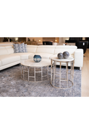 White Round Marble Coffee Table | OROA Modern Silvan | Oroatrade.com