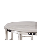 White Round Marble Coffee Table | OROA Modern Silvan | Oroatrade.com