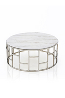 White Round Marble Coffee Table | OROA Modern Silvan | Oroatrade.com