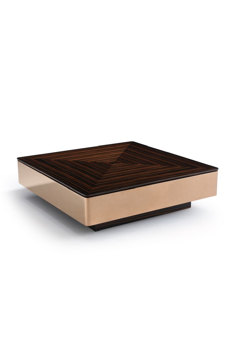 Square Ebony Coffee Table | OROA Modern Larice | Oroatrade.com