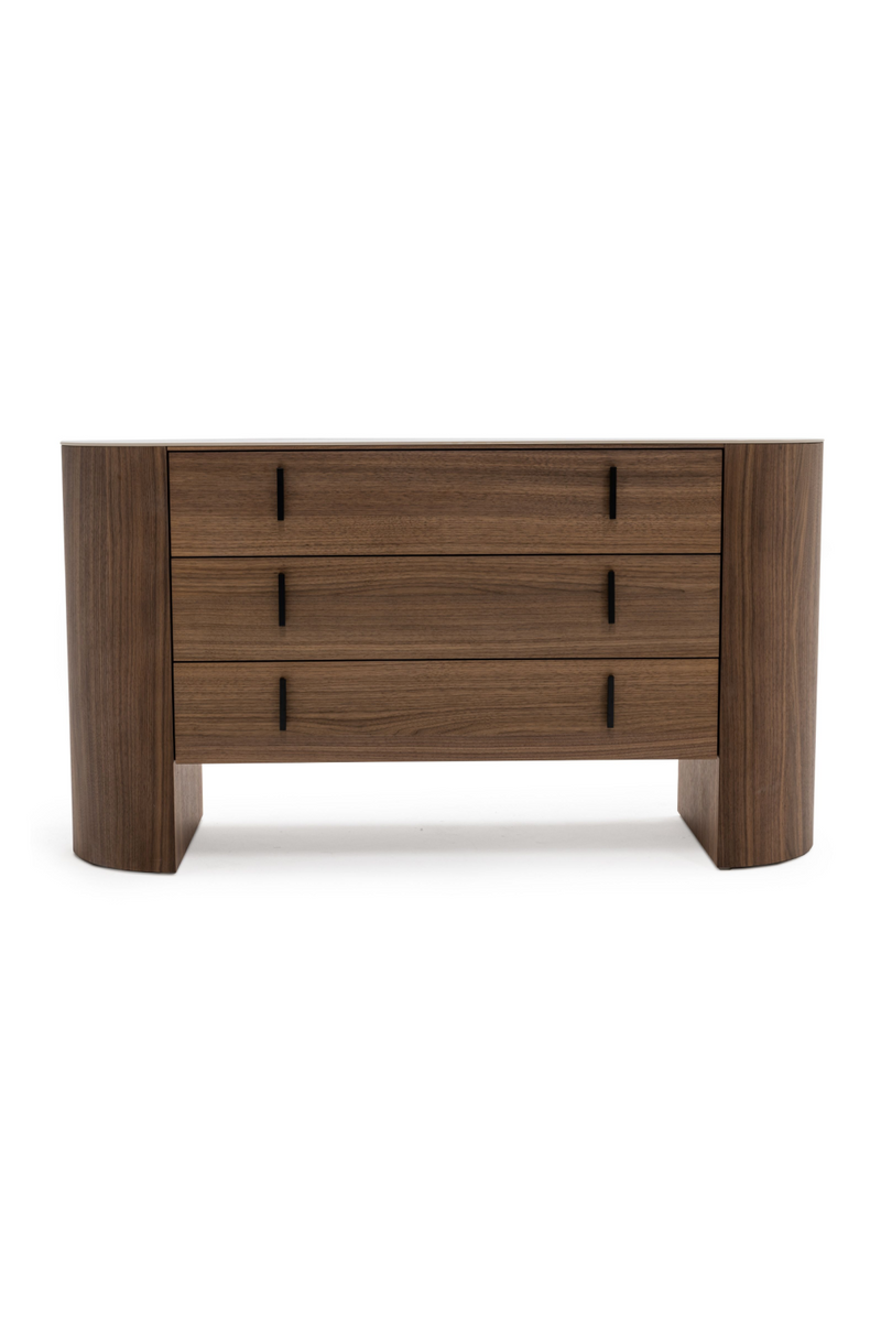 Walnut Veneer 3-Drawer Dresser | OROA Modern Chelton | Oroatrade.com