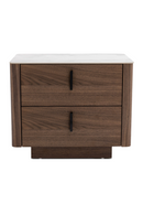 2-Drawer Walnut Nightstand | OROA Modern Chelton | Oroatrade.com