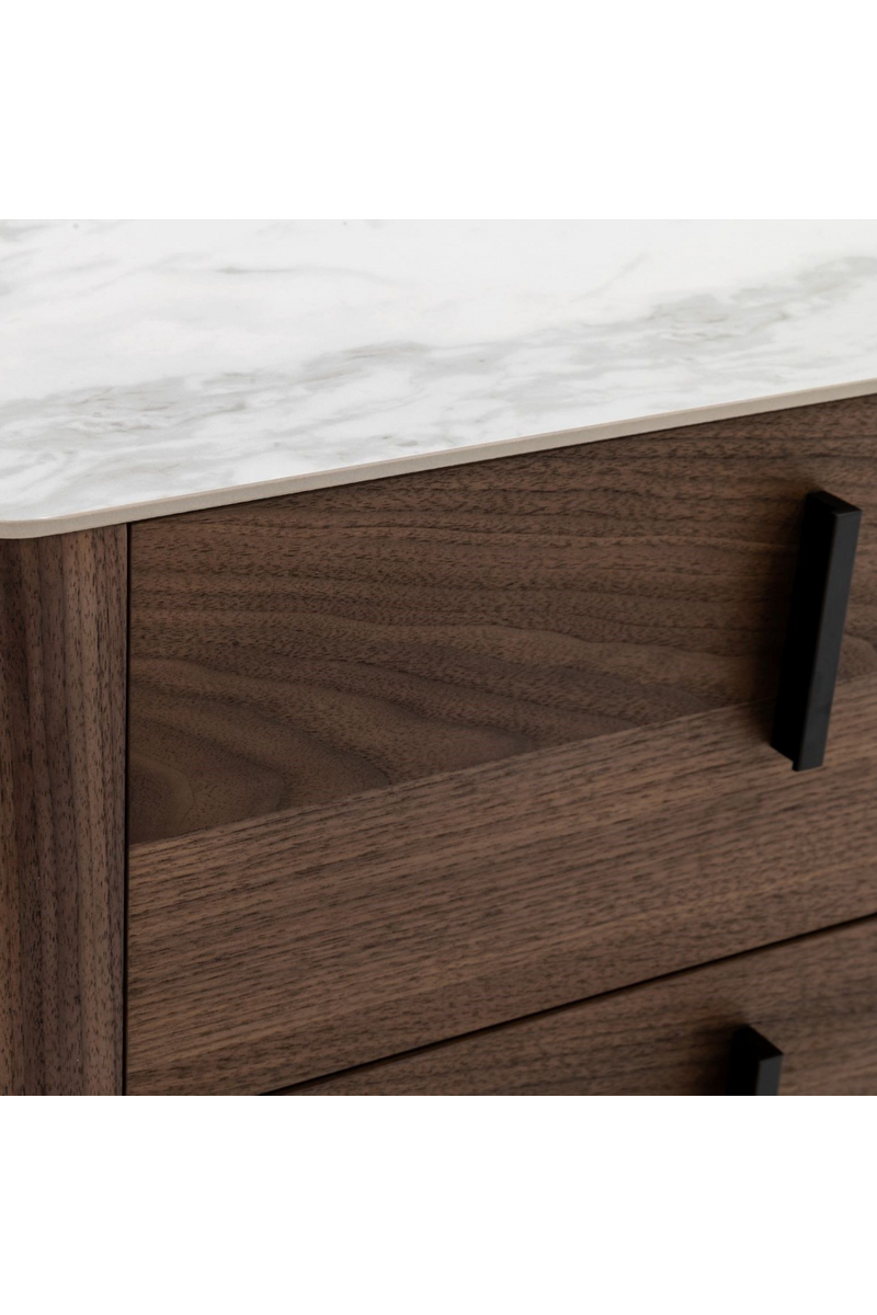2-Drawer Walnut Nightstand | OROA Modern Chelton | Oroatrade.com