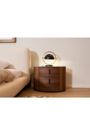 2-Drawer Walnut Nightstand | OROA Modern Chelton | Oroatrade.com