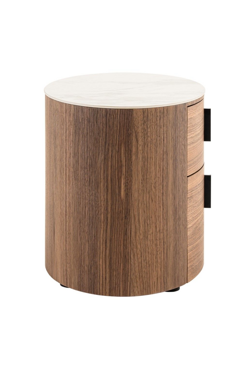 2-Drawer Walnut Nightstand | OROA Modern Chelton | Oroatrade.com