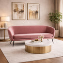 Pink Sloped-Arm Sofa | OROA Modern Koeing