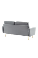 Gray Velvet 2-Seater Sofa | OROA Modern Huffine | Oroatrade.com