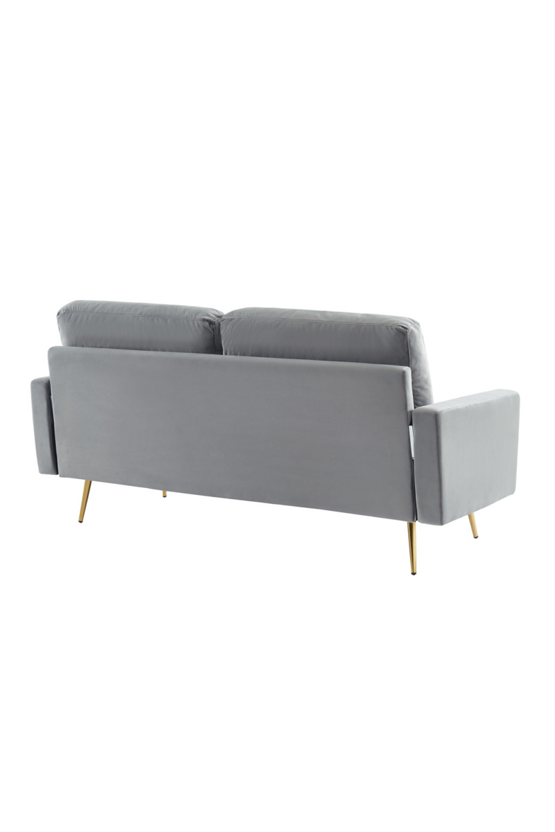 Gray Velvet 2-Seater Sofa | OROA Modern Huffine | Oroatrade.com