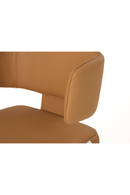 Contoured-Back Vegan Leather Dining Chair | OROA Modern Odessa | Oroatrade.com