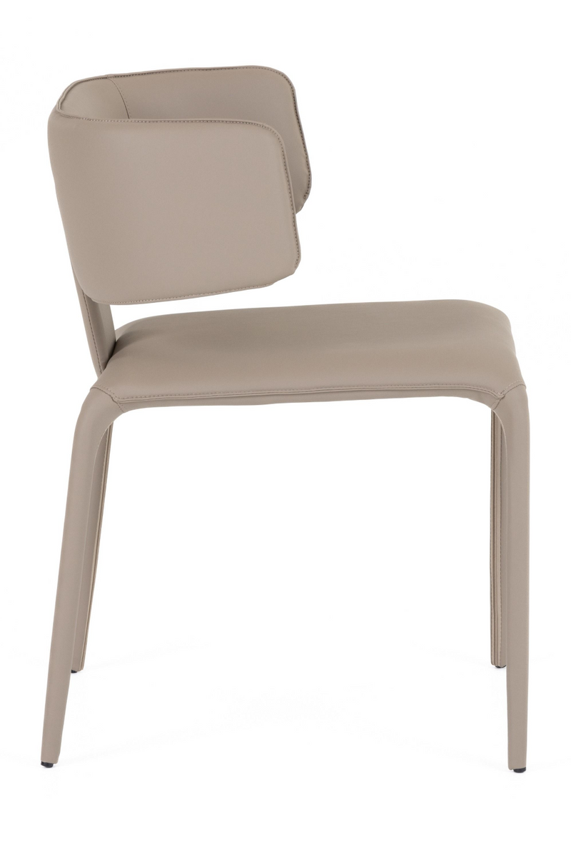 Contoured-Back Vegan Leather Dining Chair | OROA Modern Odessa | Oroatrade.com