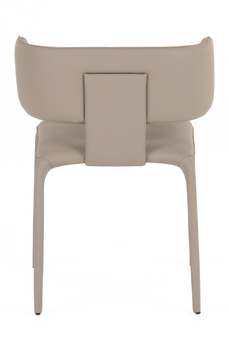 Contoured-Back Vegan Leather Dining Chair | OROA Modern Odessa | Oroatrade.com