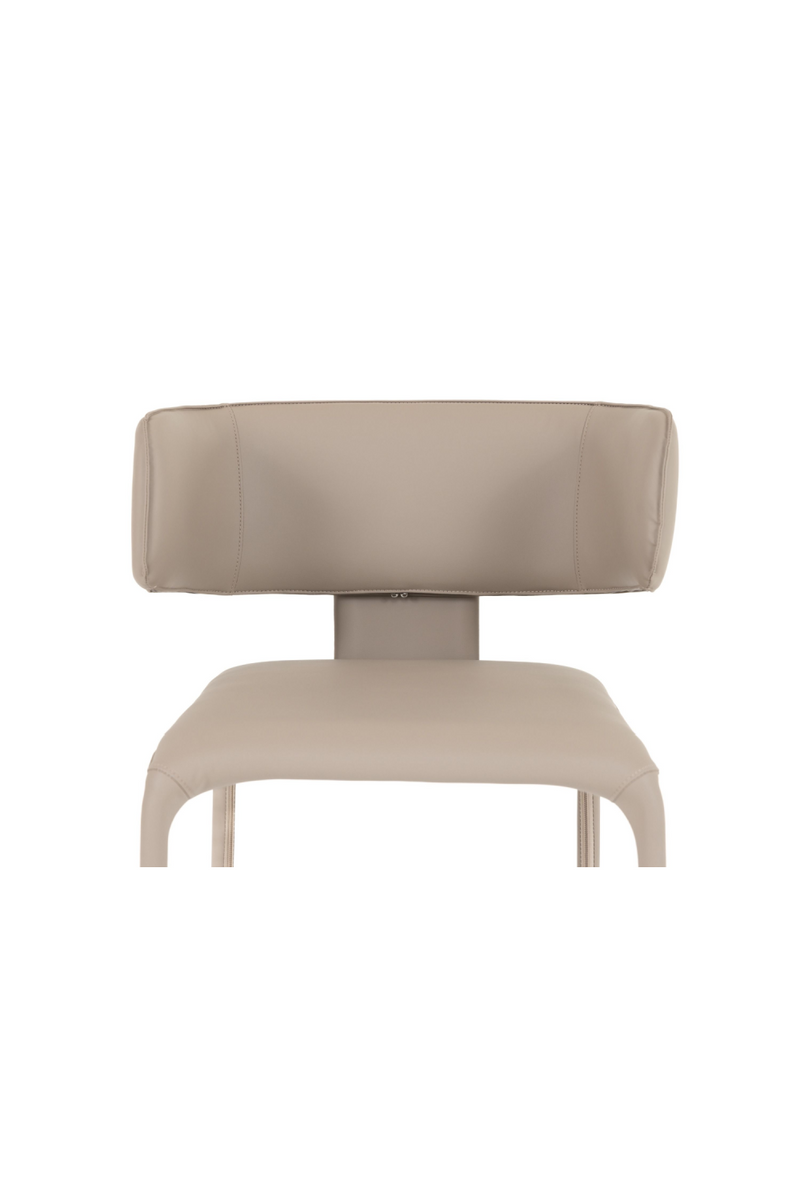 Contoured-Back Vegan Leather Dining Chair | OROA Modern Odessa | Oroatrade.com
