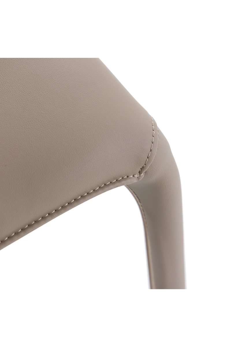 Contoured-Back Vegan Leather Dining Chair | OROA Modern Odessa | Oroatrade.com