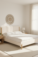 White Upholstered Bed | OROA Modern Electra | Oroatrade.com