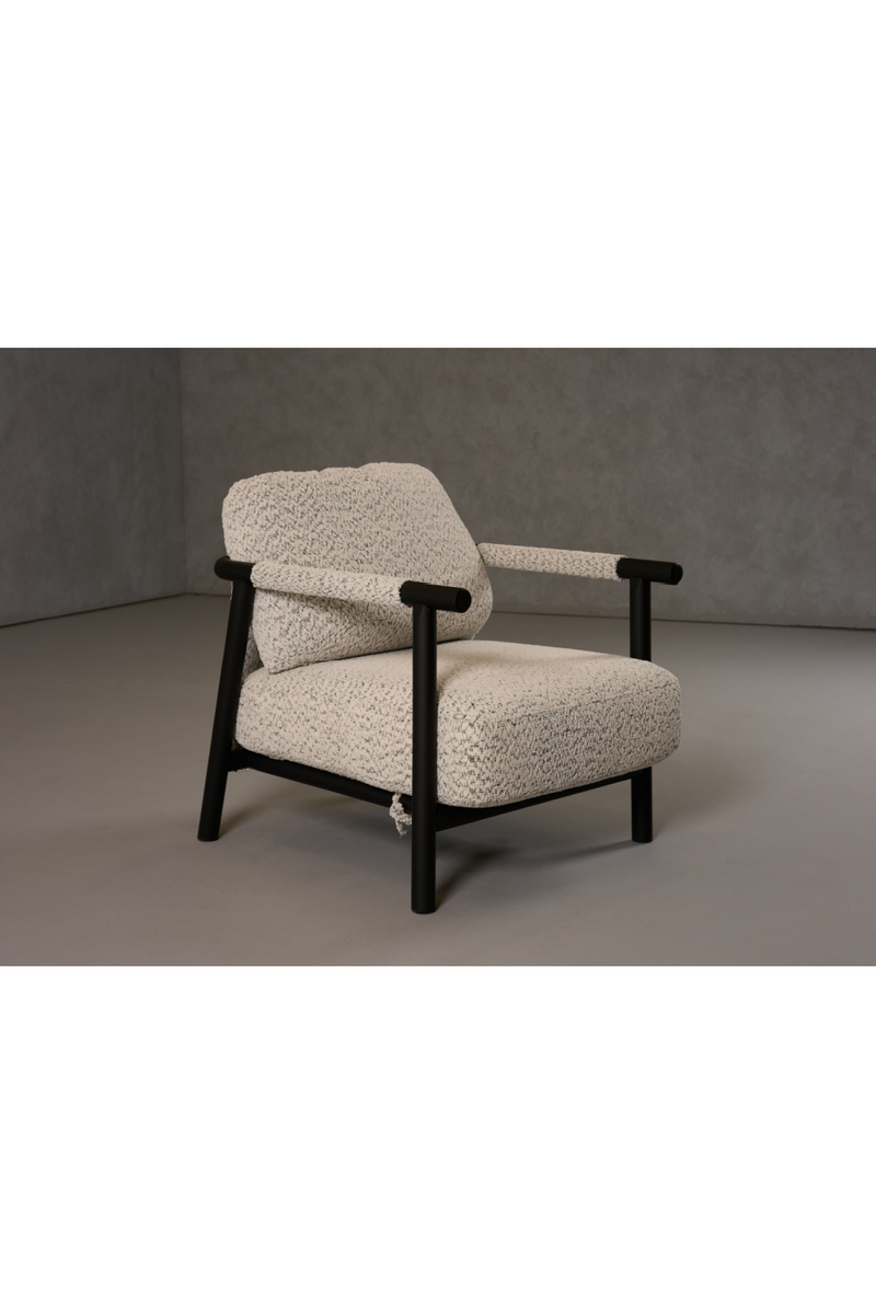 Black Framed Gray Accent Chair | OROA Modern Balko | Oroatrade.com