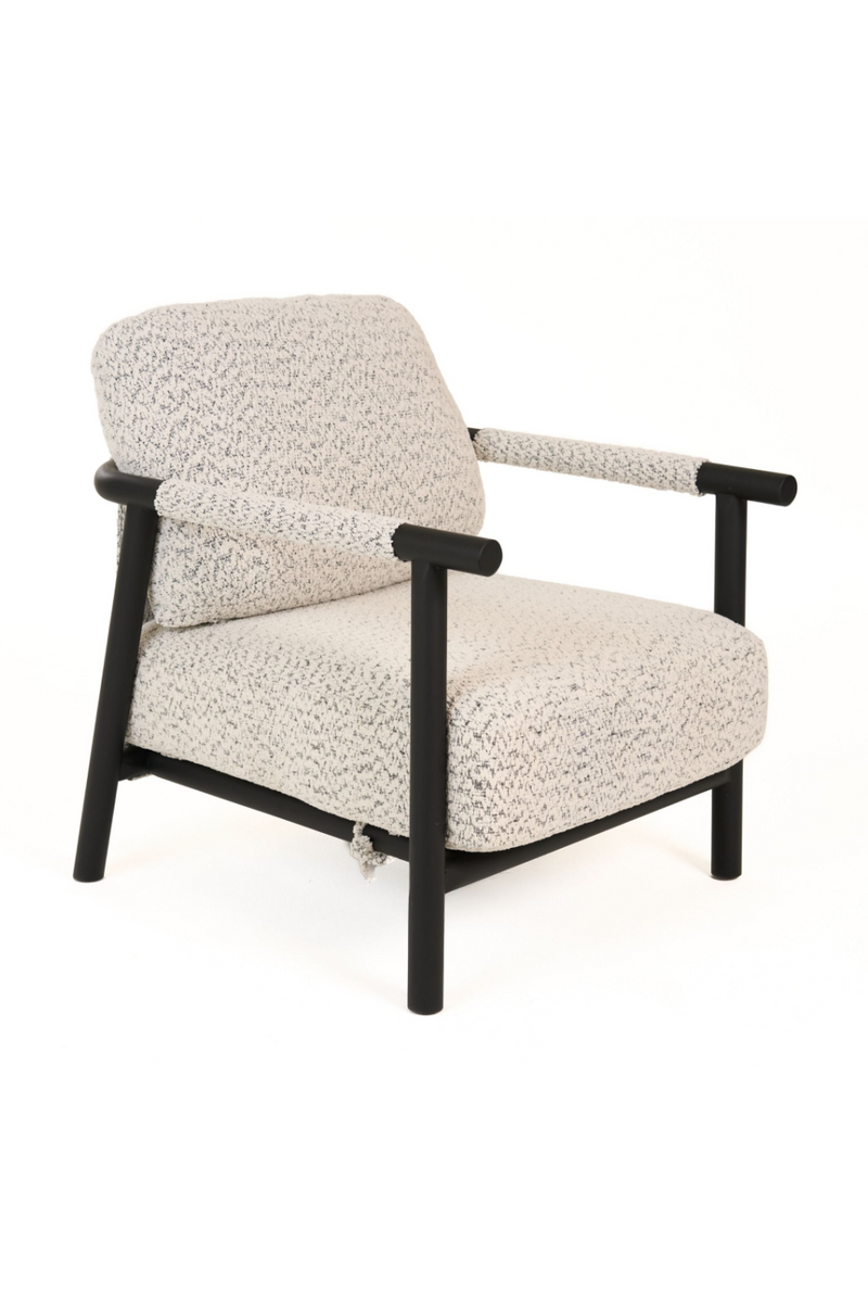 Black Framed Gray Accent Chair | OROA Modern Balko | Oroatrade.com