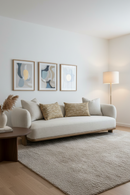 Beige Flared-Arm Sofa | OROA Modern Optima