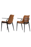 Vegan Leather Dining Chair Set (2) | OROA Modern Osprey | Oroatrade.com