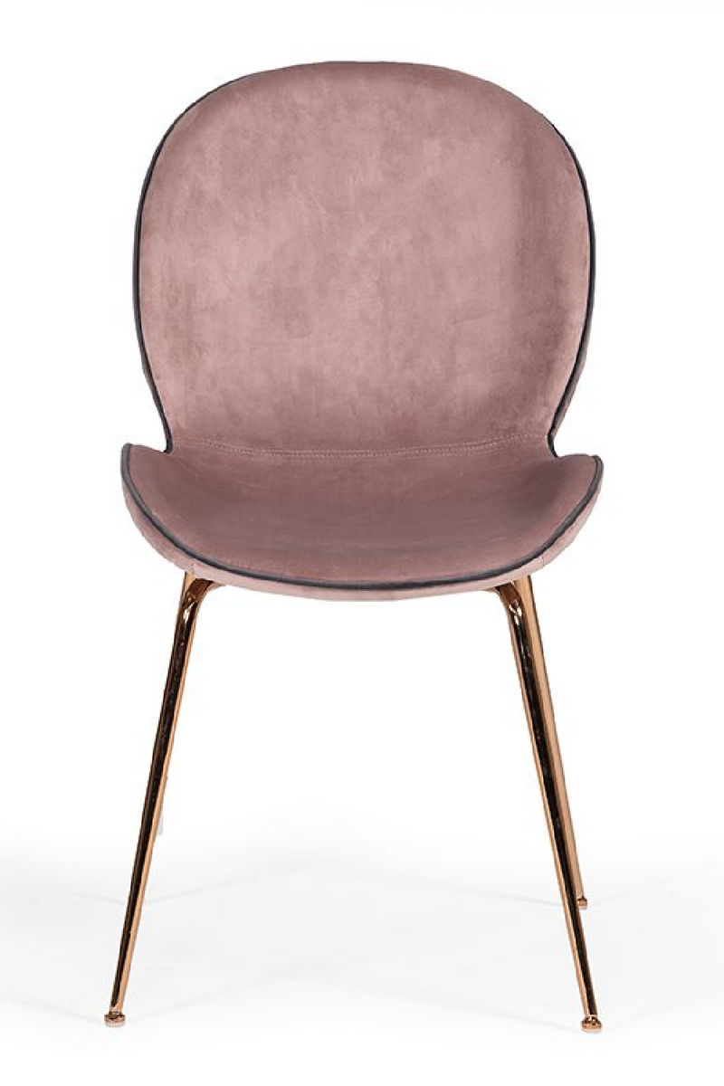 Pink Velvet Dining Chairs (2) | OROA Modern Wendy | Oroatrade.com