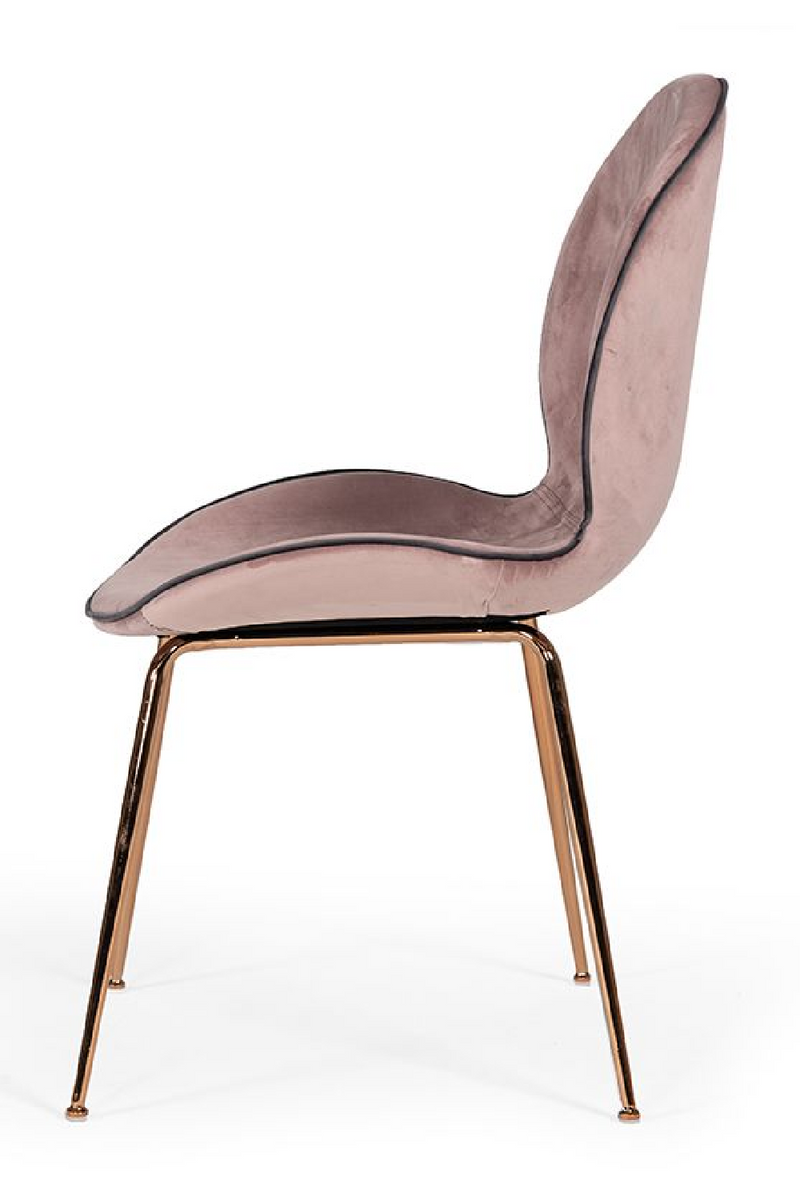 Pink Velvet Dining Chairs (2) | OROA Modern Wendy | Oroatrade.com