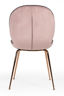 Pink Velvet Dining Chairs (2) | OROA Modern Wendy | Oroatrade.com