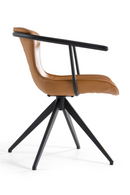 Vegan Leather Swivel Dining Chair | OROA Modern Maureen | Oroatrade.com