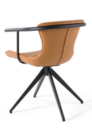 Vegan Leather Swivel Dining Chair | OROA Modern Maureen | Oroatrade.com