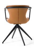 Vegan Leather Swivel Dining Chair | OROA Modern Maureen | Oroatrade.com