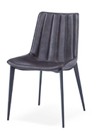 Brown Channel-Tufted Dining Chairs (2) | OROA Modern Peoria | Oroatrade.com
