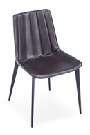 Brown Channel-Tufted Dining Chairs (2) | OROA Modern Peoria | Oroatrade.com