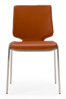 Eco-Leather Stackable Dining Chairs (2) | OROA Modern | Oroatrade.com
