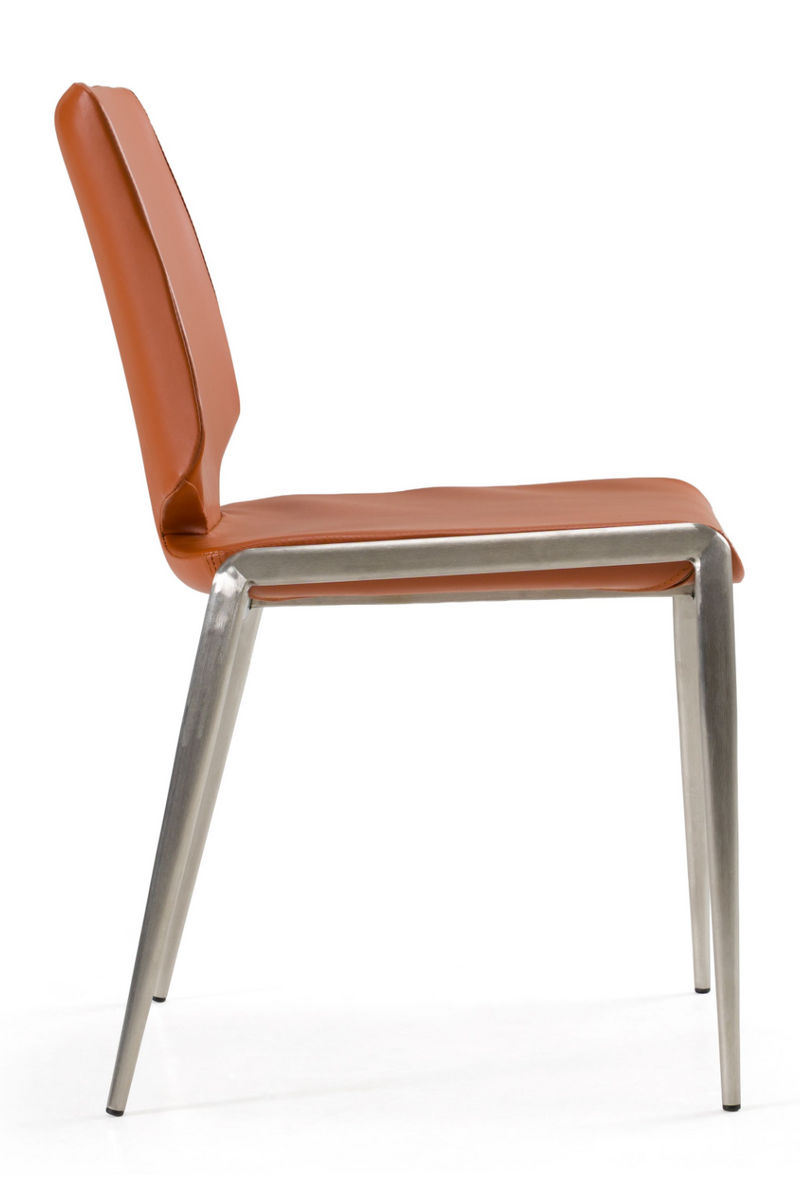 Eco-Leather Stackable Dining Chairs (2) | OROA Modern | Oroatrade.com