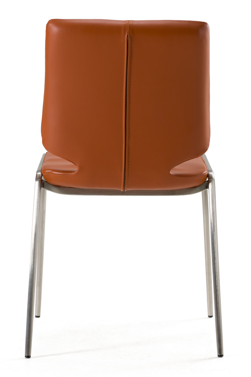 Eco-Leather Stackable Dining Chairs (2) | OROA Modern | Oroatrade.com