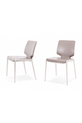 Eco-Leather Stackable Dining Chairs (2) | OROA Modern | Oroatrade.com
