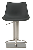 Gray Leatherette Swivel Bar Stool | OROA Modern Manning | Oroatrade.com