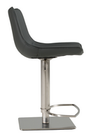 Gray Leatherette Swivel Bar Stool | OROA Modern Manning | Oroatrade.com