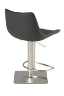 Gray Leatherette Swivel Bar Stool | OROA Modern Manning | Oroatrade.com