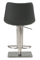 Gray Leatherette Swivel Bar Stool | OROA Modern Manning | Oroatrade.com