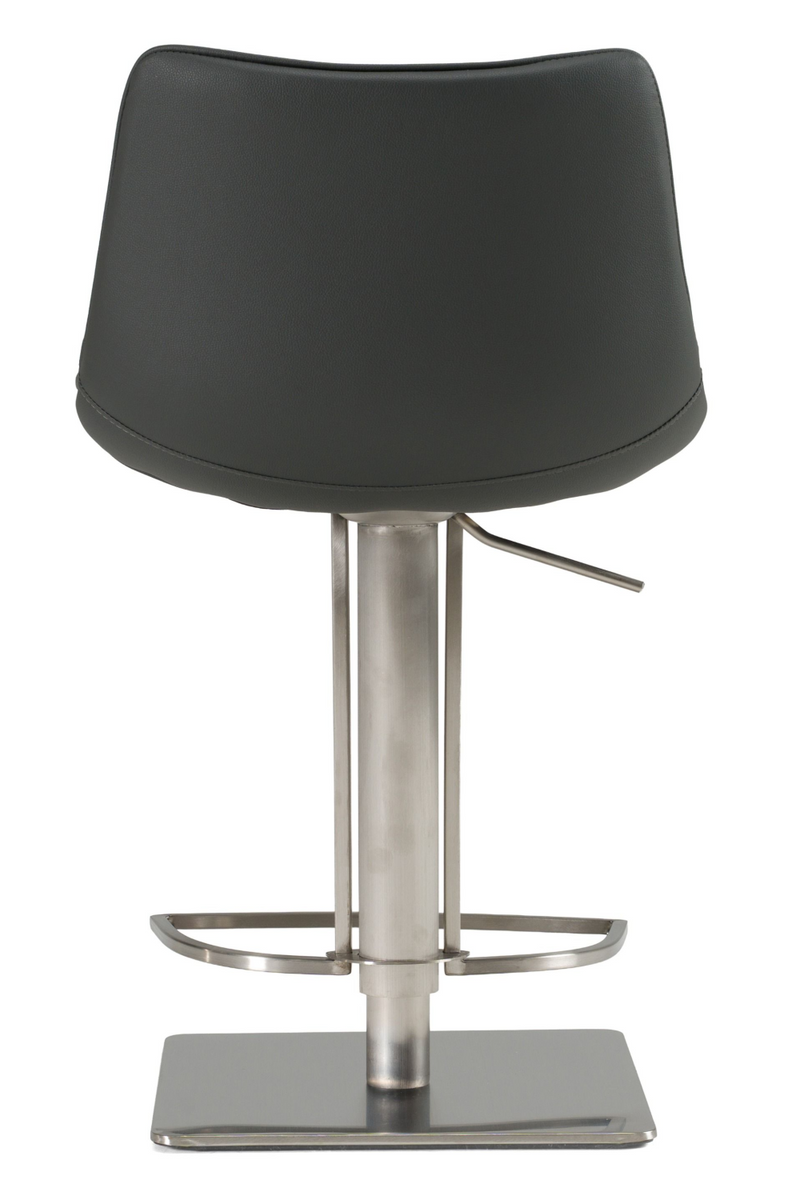 Gray Leatherette Swivel Bar Stool | OROA Modern Manning | Oroatrade.com