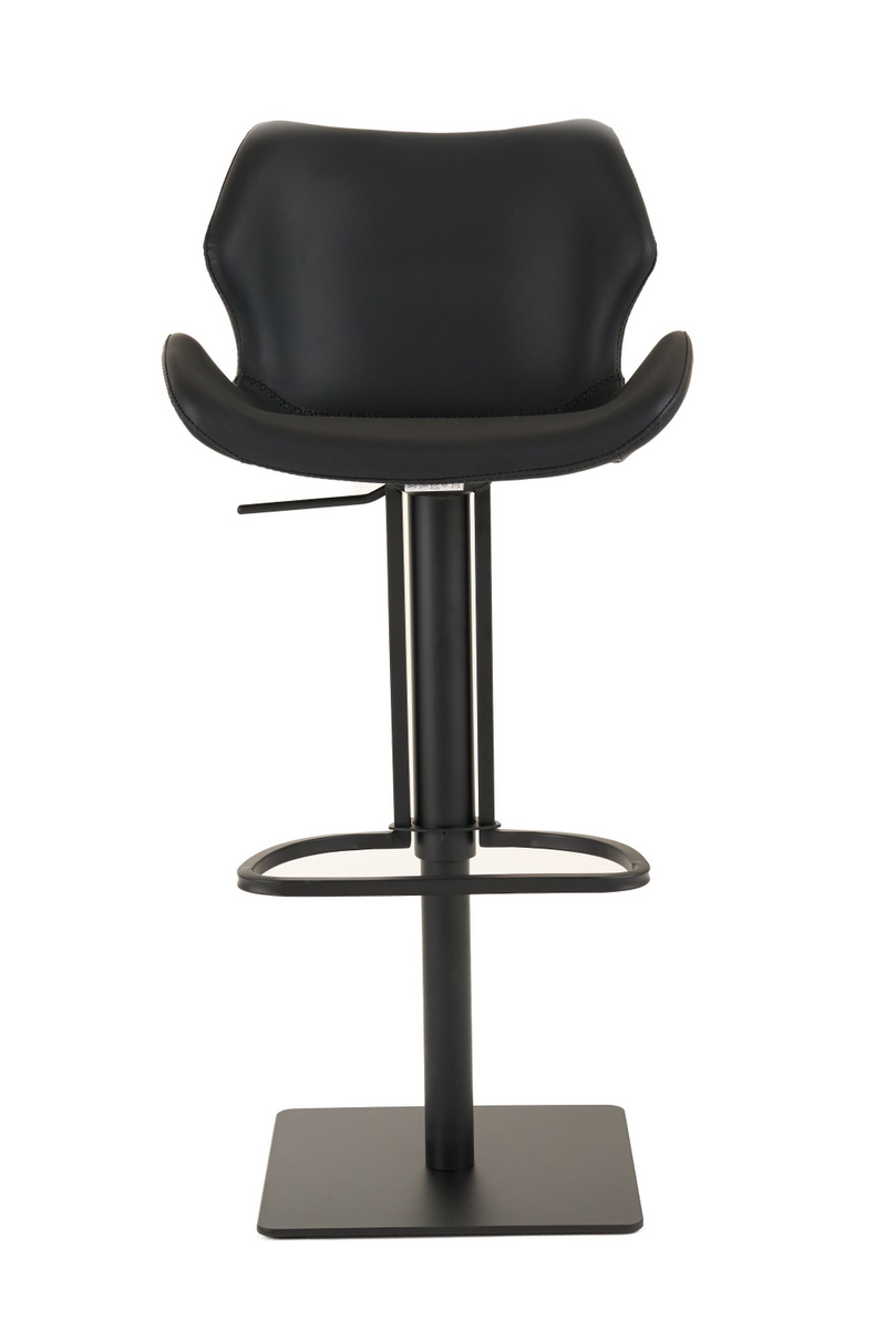 Black Eco-Leather Bar Stool | OROA Modern Jaffee | Oroatrade.com