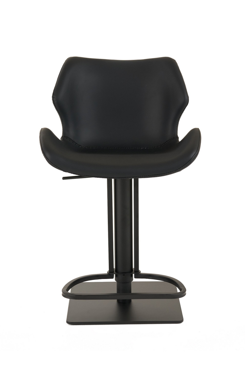Black Eco-Leather Bar Stool | OROA Modern Jaffee | Oroatrade.com