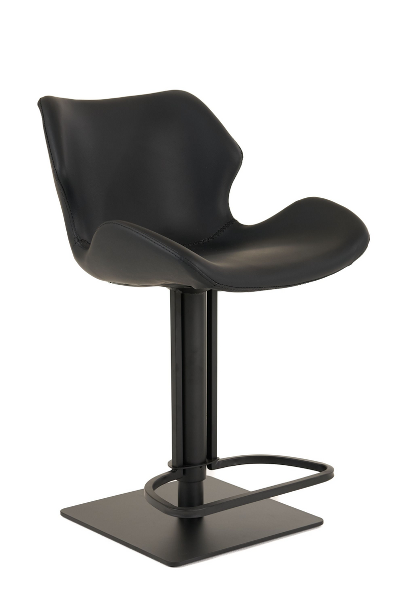 Black Eco-Leather Bar Stool | OROA Modern Jaffee | Oroatrade.com