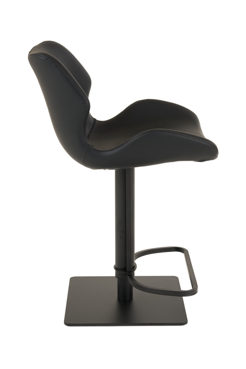 Black Eco-Leather Bar Stool | OROA Modern Jaffee | Oroatrade.com