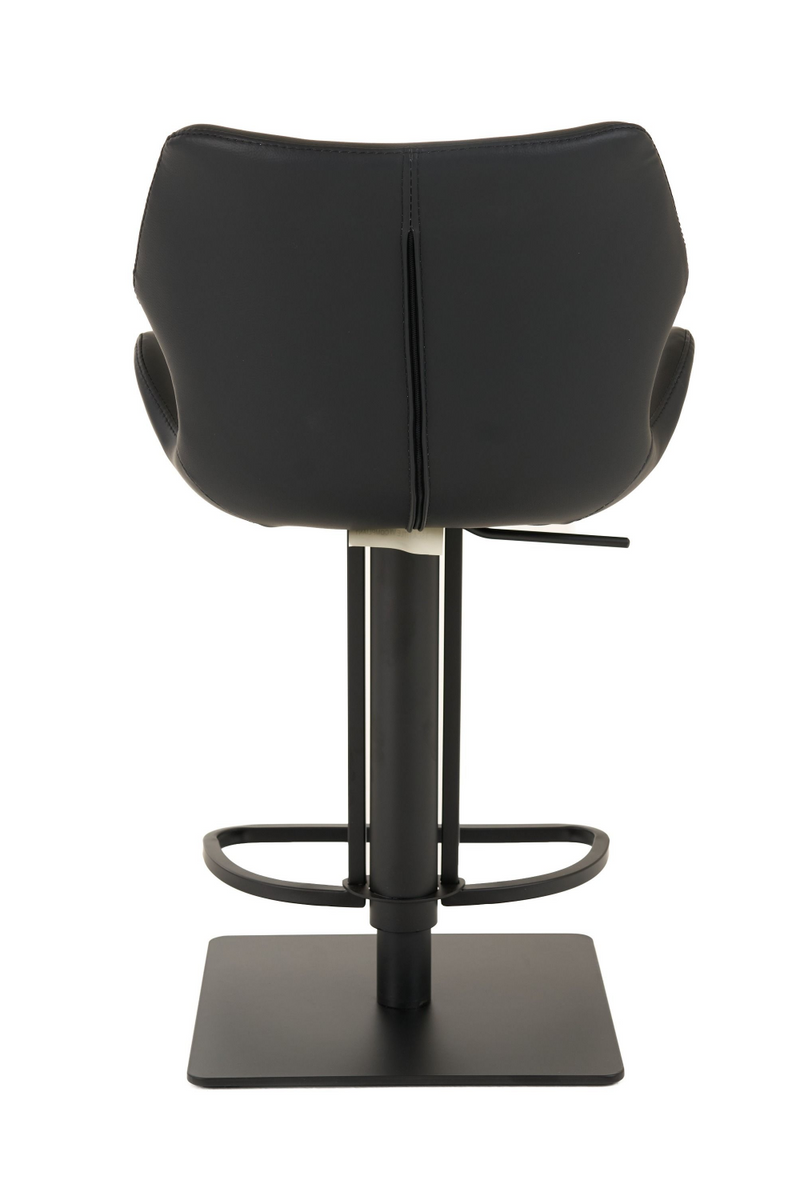 Black Eco-Leather Bar Stool | OROA Modern Jaffee | Oroatrade.com
