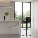 Black Eco-Leather Bar Stool | OROA Modern Jaffee | Oroatrade.com