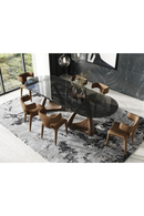 Oval Gray Glass Dining Table | OROA Modern Christy | Oroatrade.com